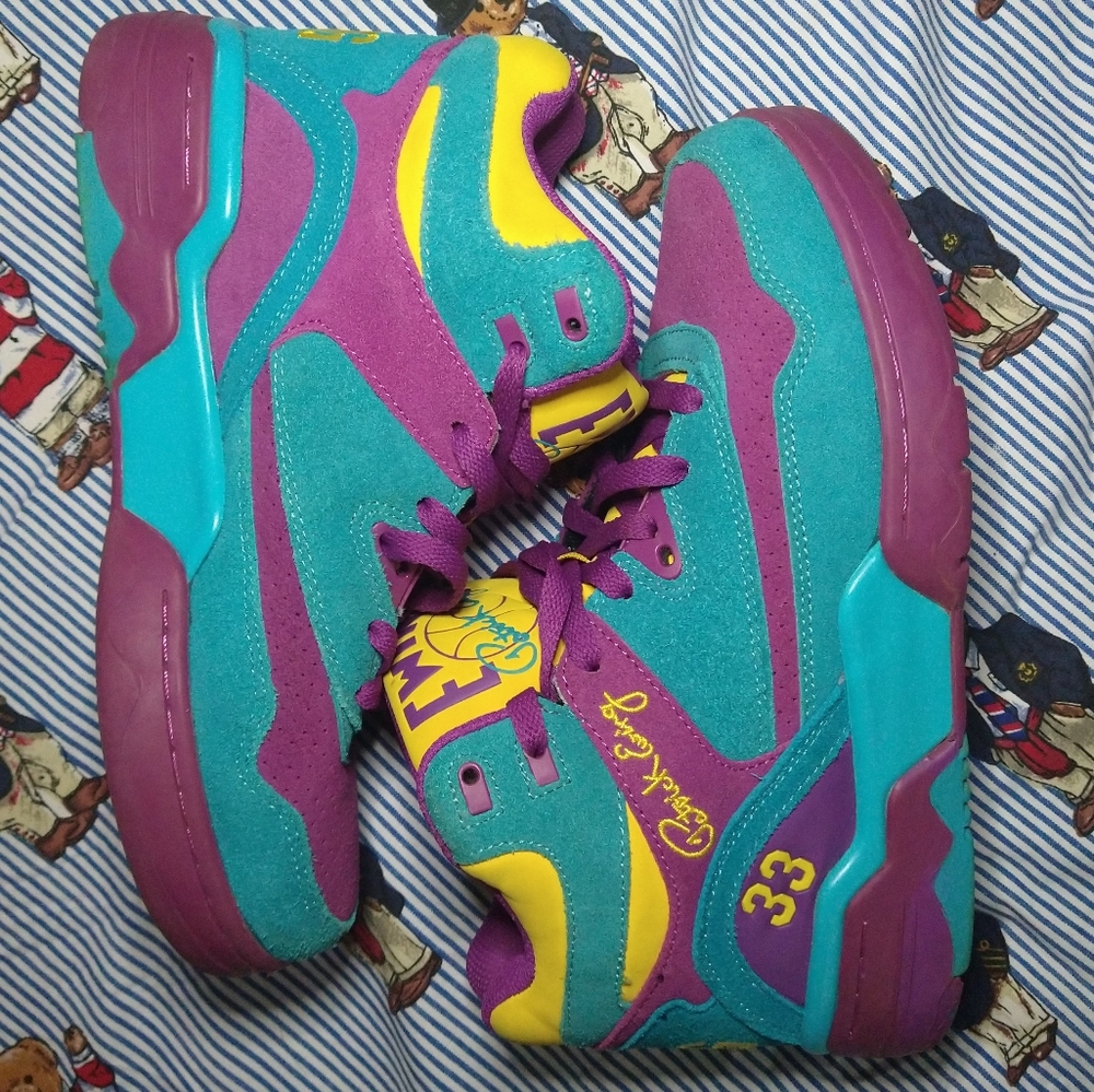 Patrick Ewing Retro Colorblock Basketball Sneakers size 8